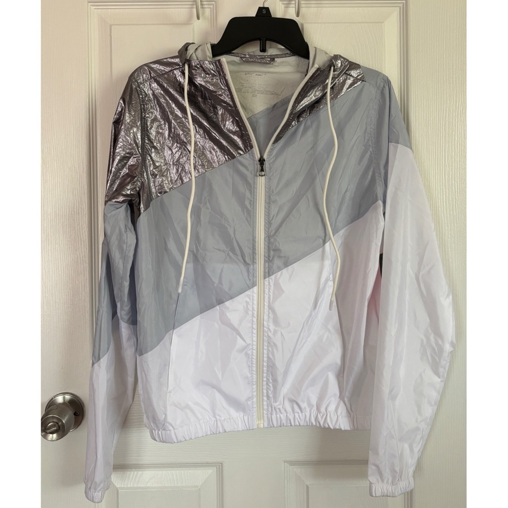 Betsy Johnson Performance Striped Windbreaker